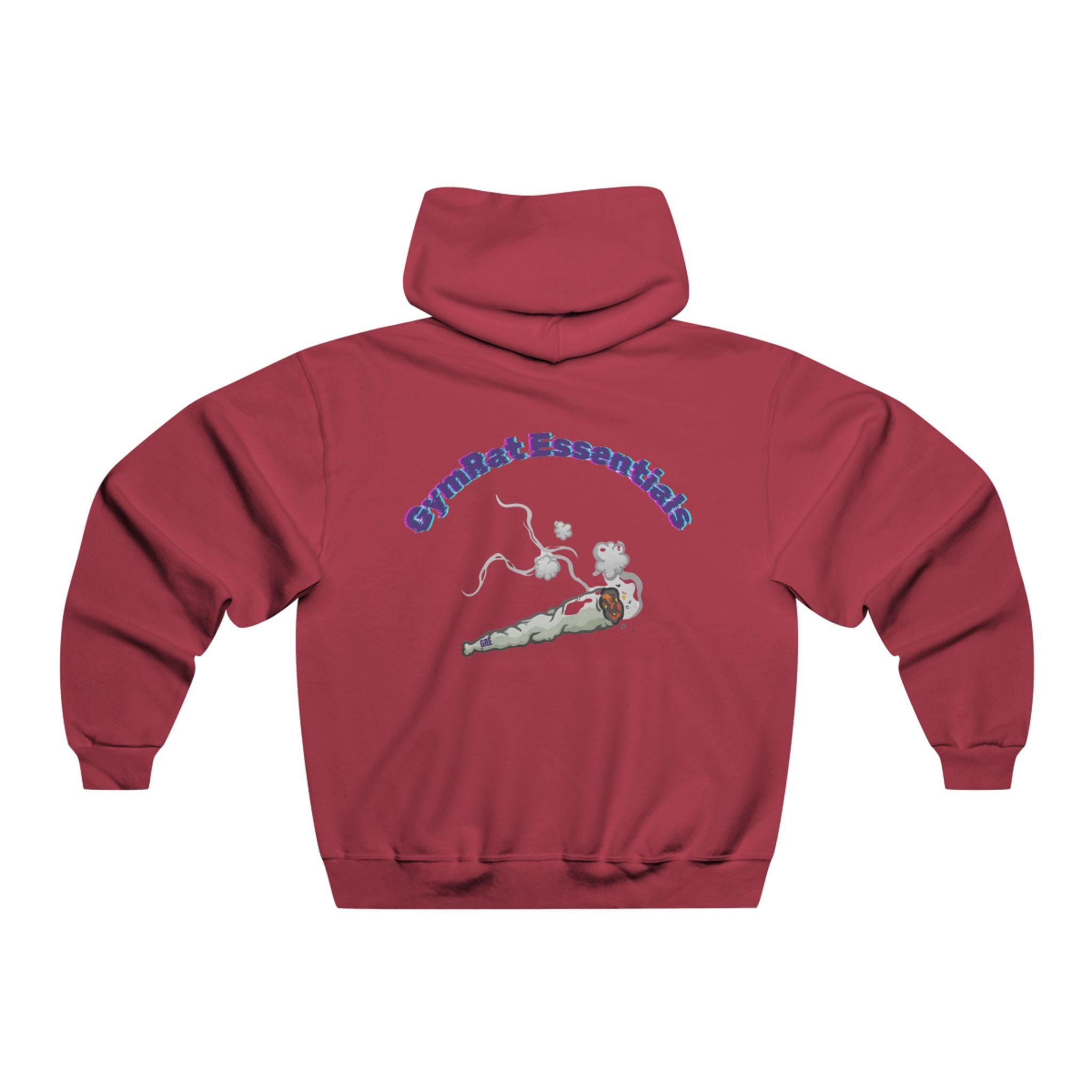 Hoodie - Gym Rat Essentials Smoked Joint Graphic Hooded Sweatshirt