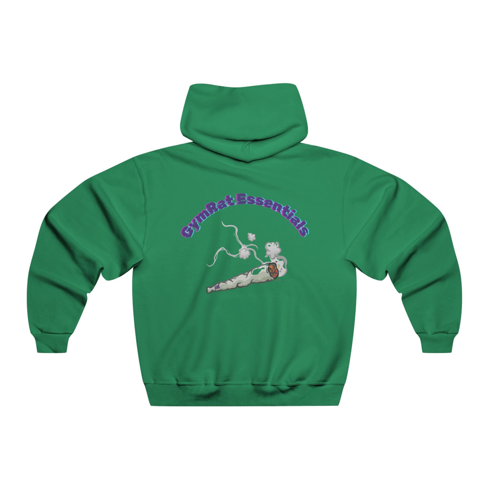 Hoodie - Gym Rat Essentials Smoked Joint Graphic Hooded Sweatshirt