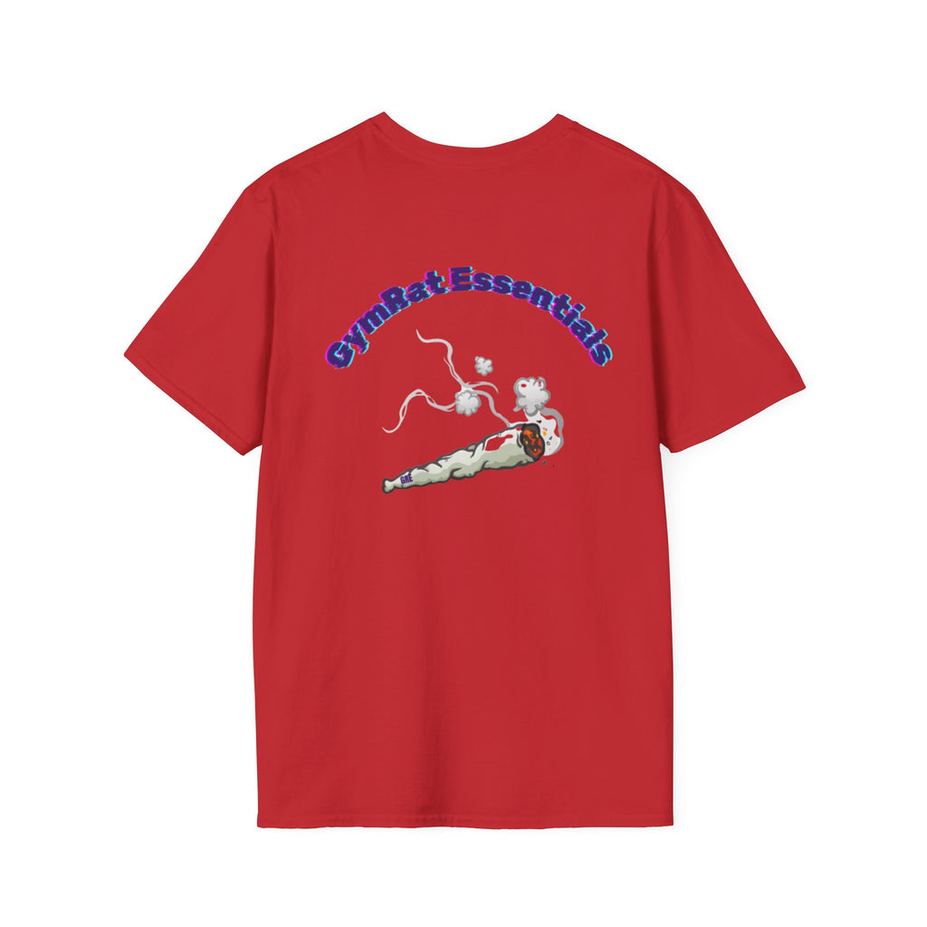 Gym Rat T‑Shirt – 'Gym Rat Essentials' Muscle Rat Lifting Dumbbells Tee