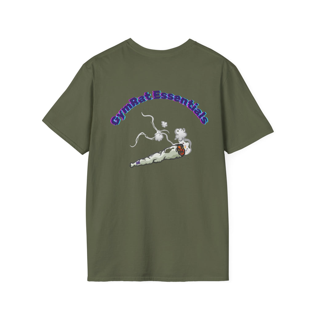 Gym Rat T‑Shirt – 'Gym Rat Essentials' Muscle Rat Lifting Dumbbells Tee