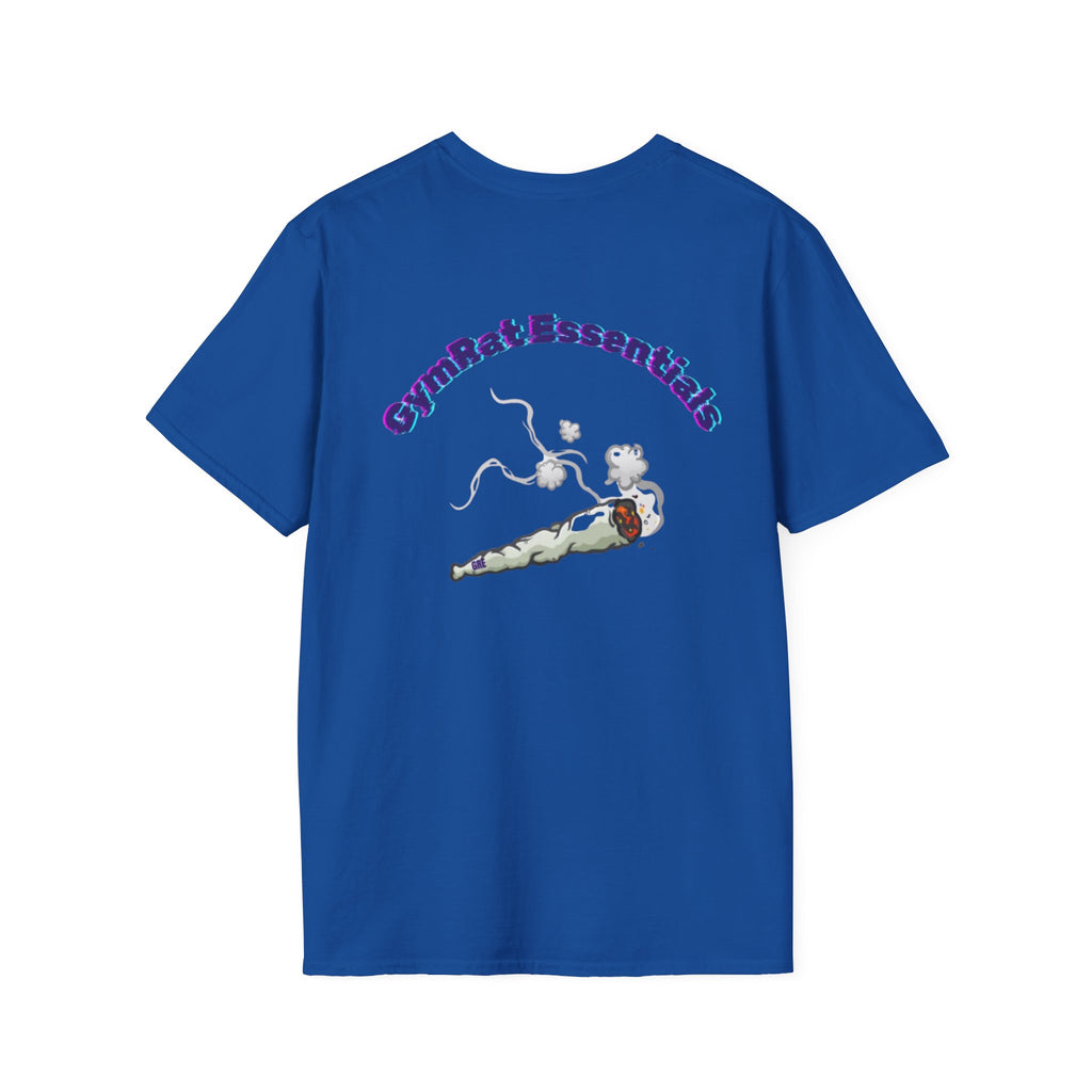 Gym Rat T‑Shirt – 'Gym Rat Essentials' Muscle Rat Lifting Dumbbells Tee