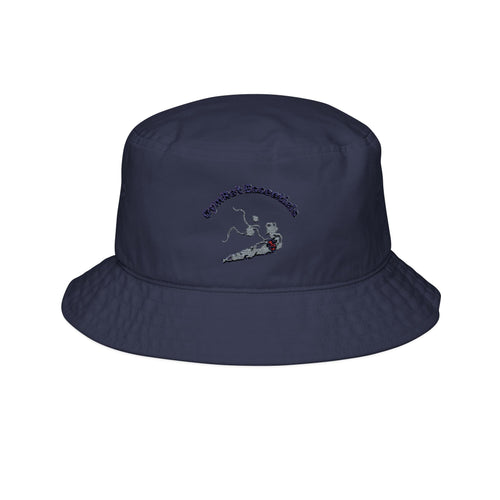 Embroidered ‘Dream Chaser’ Skull Surf Bucket Hat