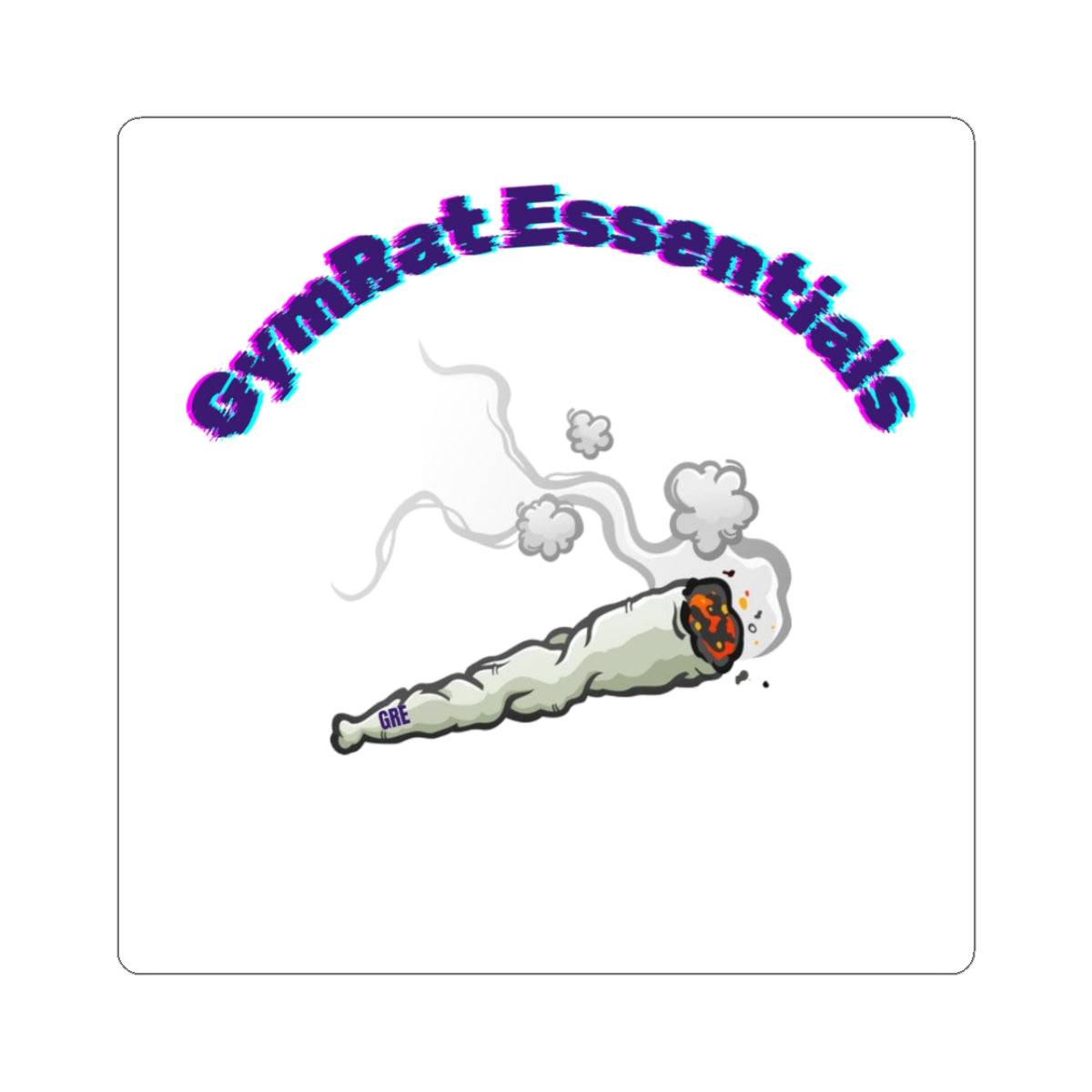 GymRat Essentials Rolling Joint Logo sticker
