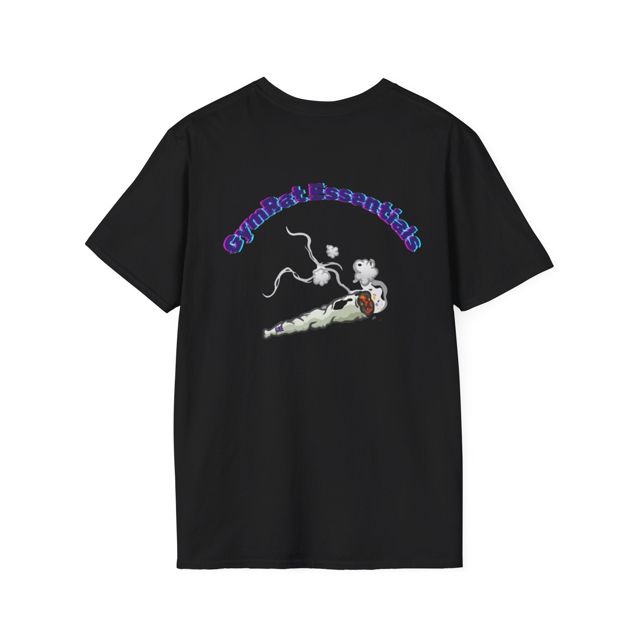 Gym Rat T‑Shirt – 'Gym Rat Essentials' Muscle Rat Lifting Dumbbells Tee